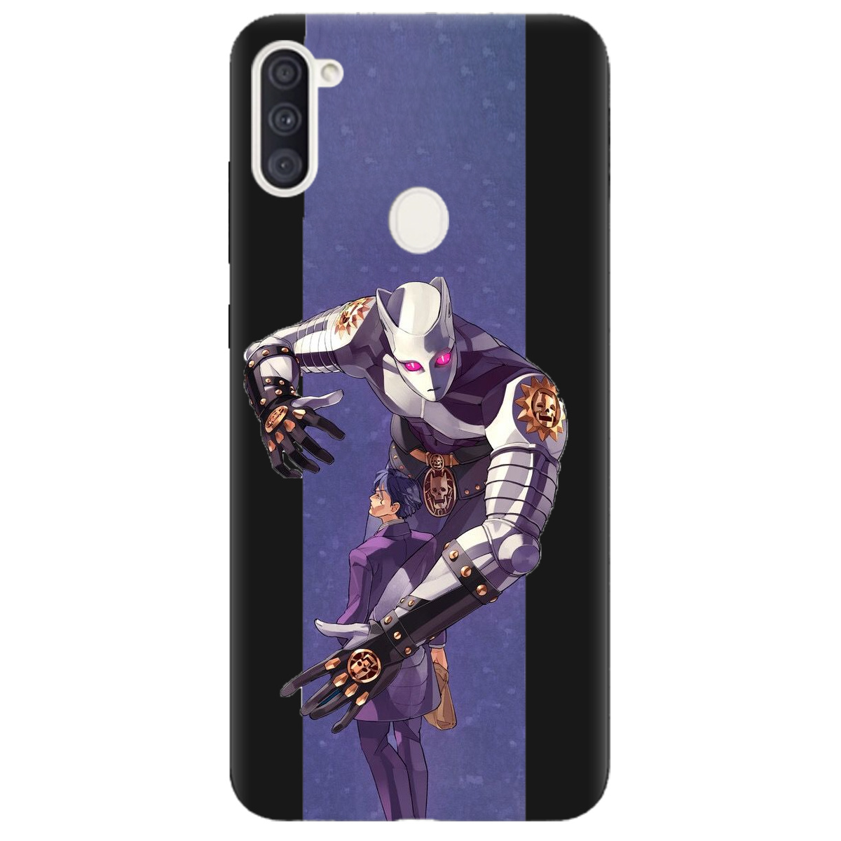 Чохол для Samsung Galaxy M11 чорний матовий soft touch Killer Queen JoJo - фото 1 Чохол для Samsung Galaxy M11 чорний матовий soft touch Killer Queen JoJo - фото 1 - Чохли для телефонів