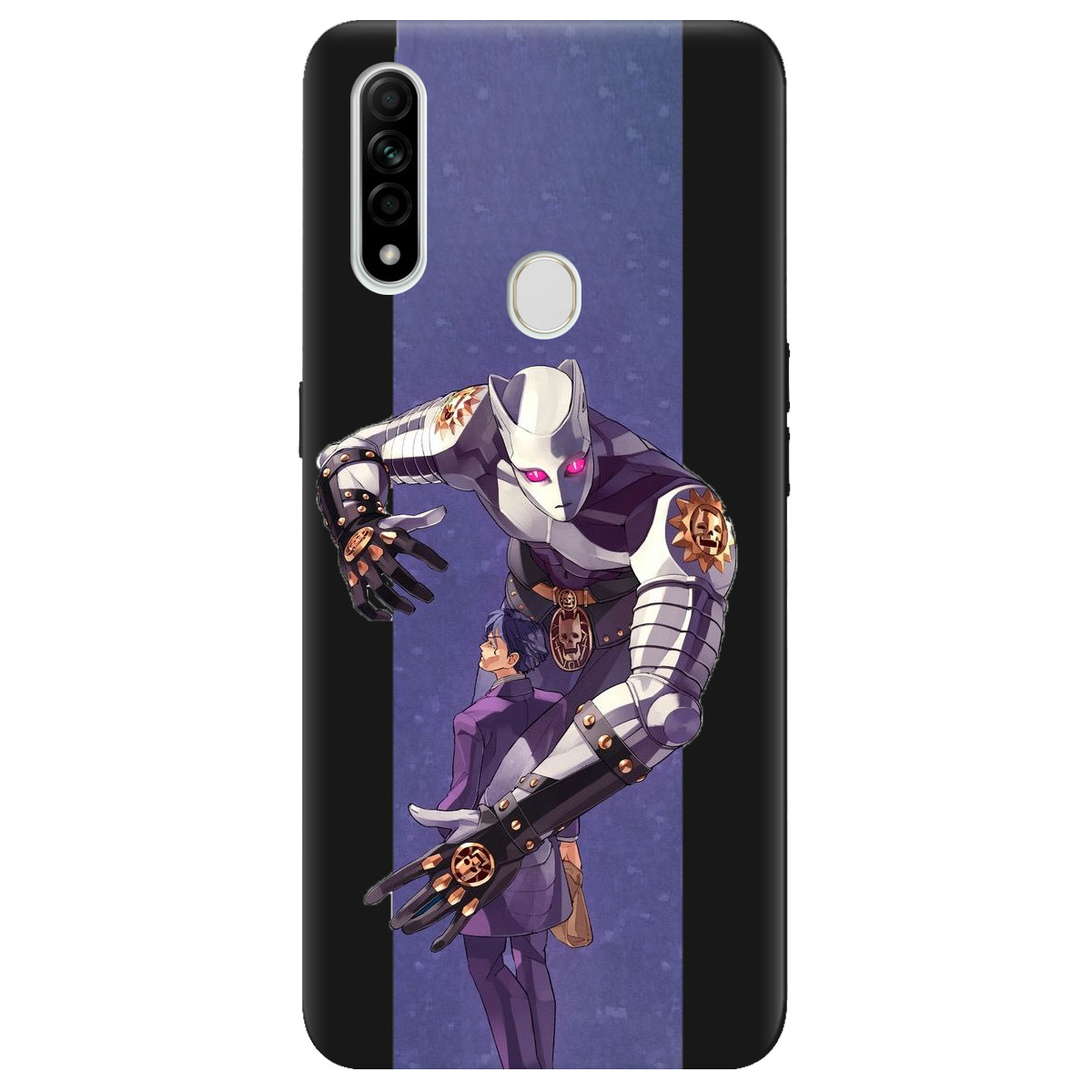 Чехол для Oppo A31 черный матовый soft touch Killer Queen JoJo - фото 1 - Чехлы для телефонов