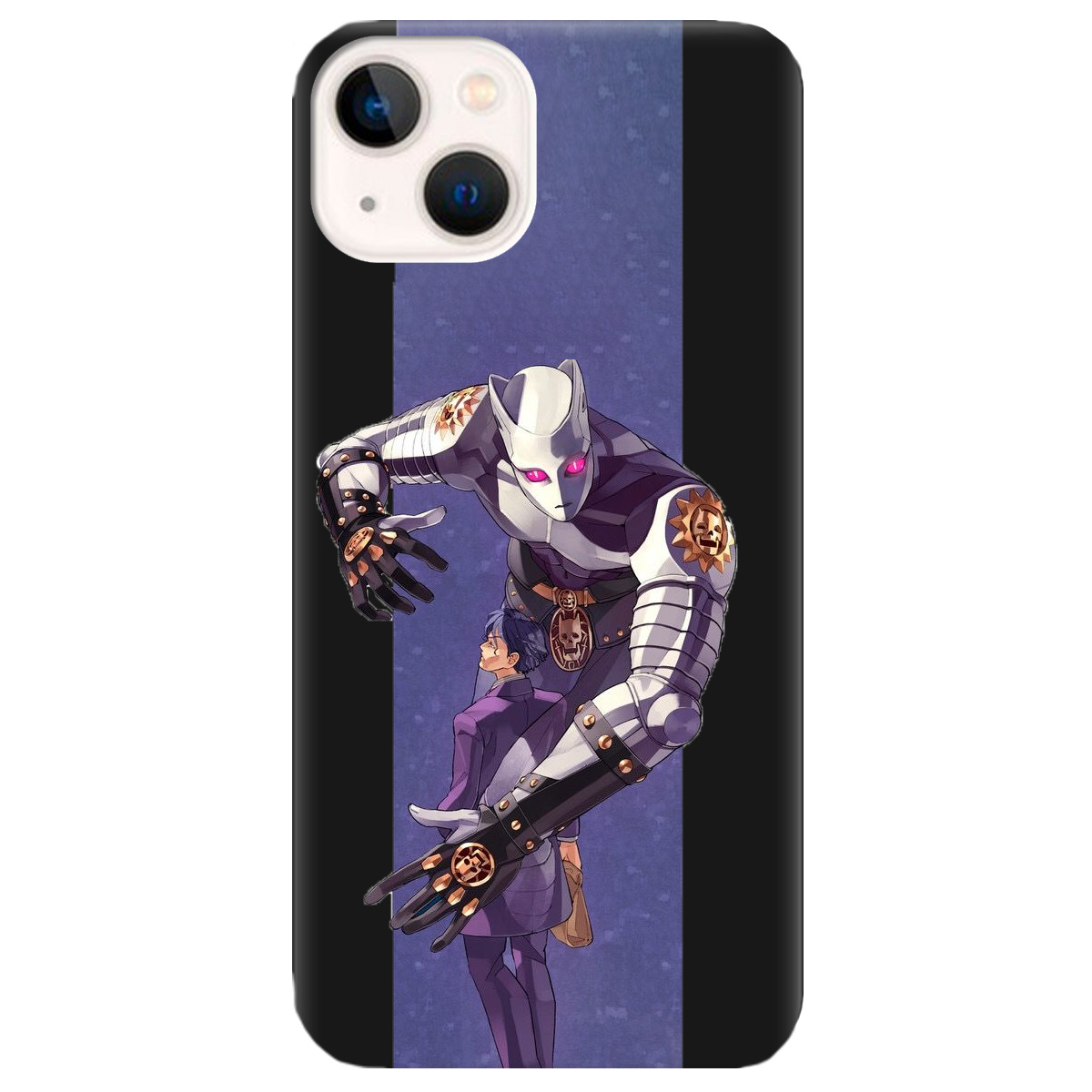 Чохол для Apple iPhone 13 Mini чорний матовий soft touch Killer Queen JoJo - фото 1 - Чохли для телефонів