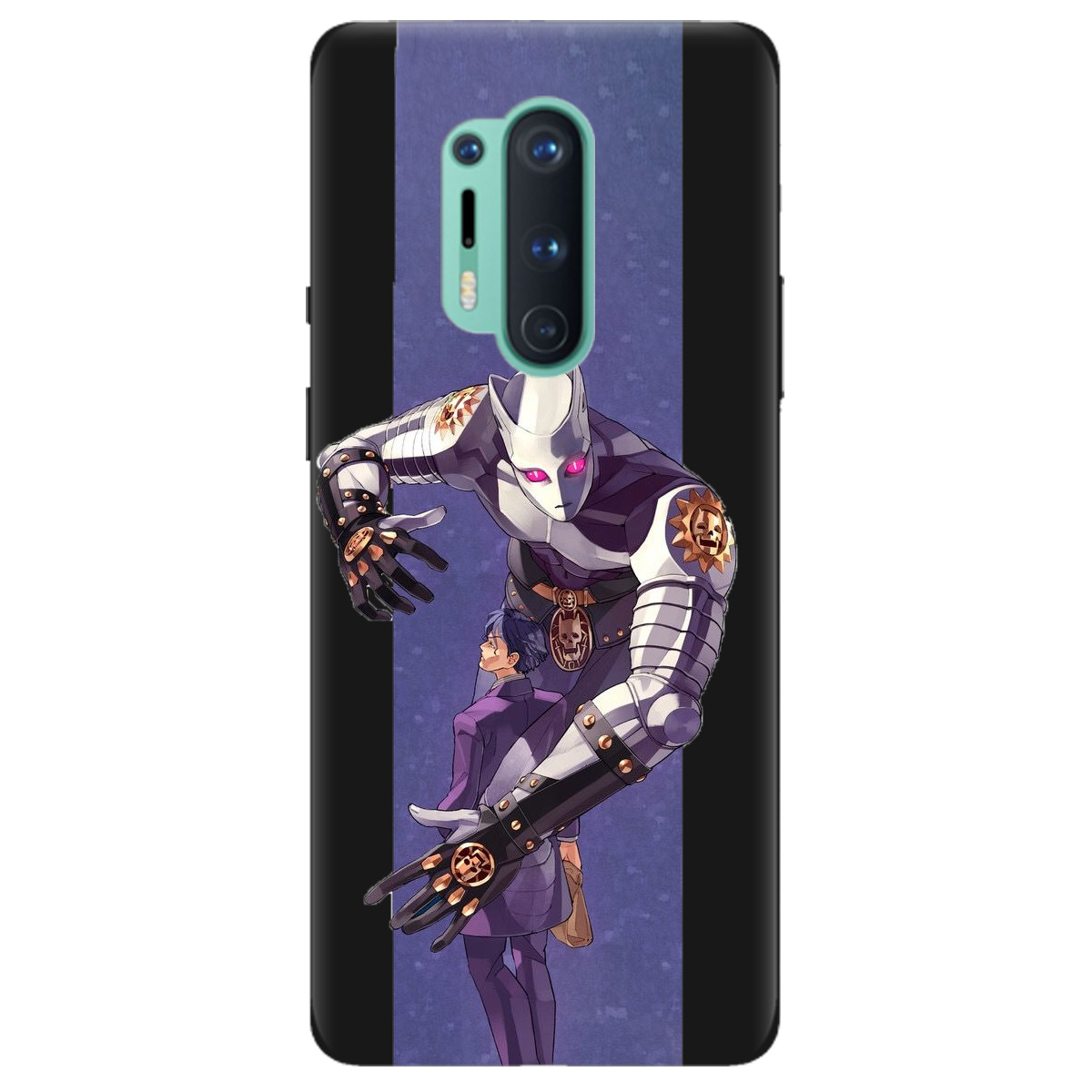 Чохол для OnePlus 8 Pro чорний матовий soft touch Killer Queen JoJo - фото 1 Чохол для OnePlus 8 Pro чорний матовий soft touch Killer Queen JoJo - фото 1 - Чохли для телефонів