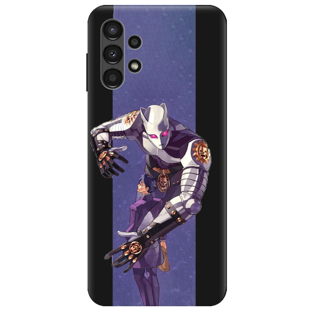 Чехол для Samsung Galaxy A13 4G черный матовый soft touch Killer Queen JoJo - фото 1 - Чехлы для телефонов