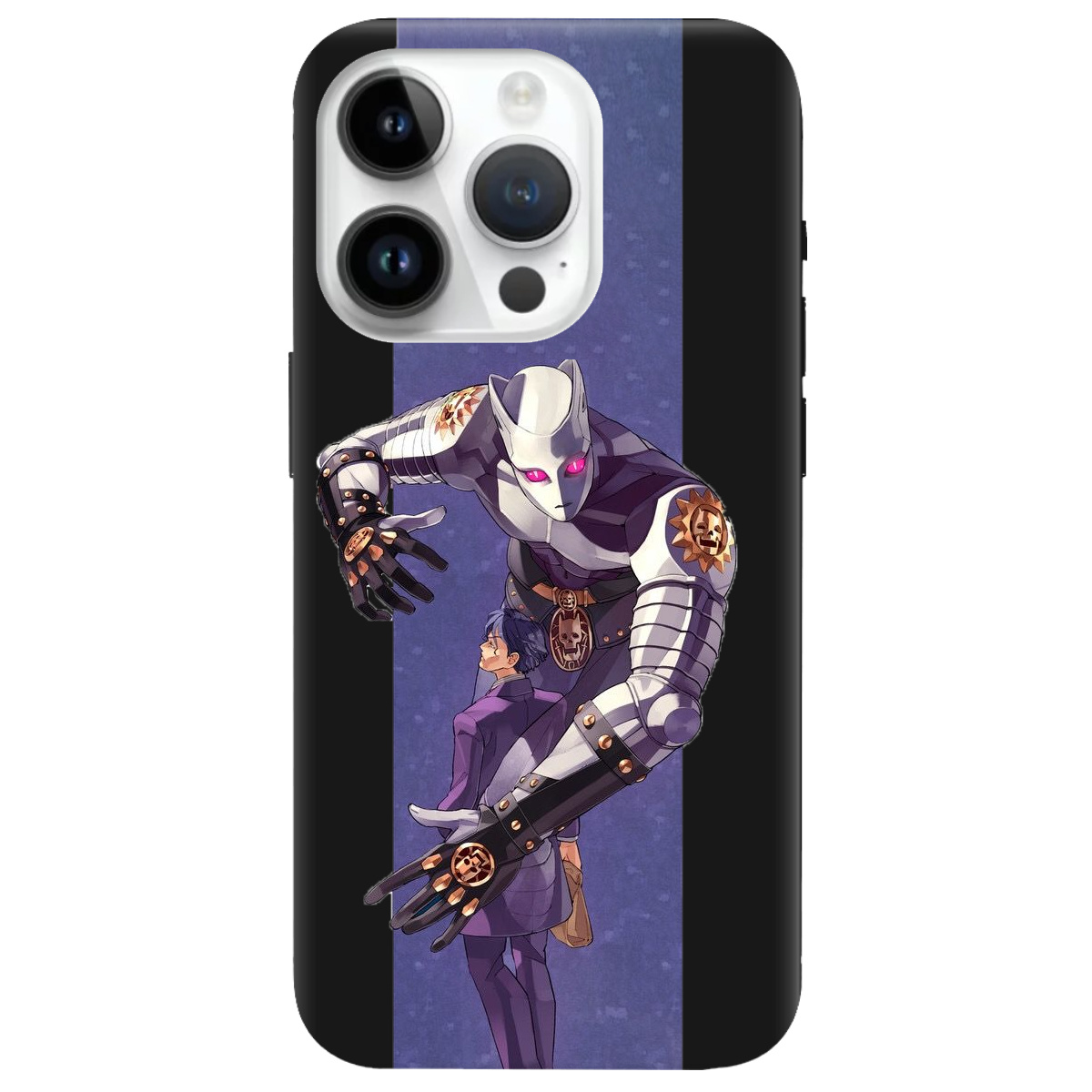 Чохол для Apple iPhone 14 Pro Max чорний матовий soft touch Killer Queen JoJo - фото 1 - Чохли для телефонів