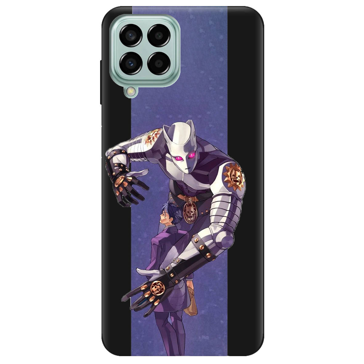 Чохол для Samsung Galaxy M33 5G чорний матовий soft touch Killer Queen JoJo - фото 1 - Чохли для телефонів