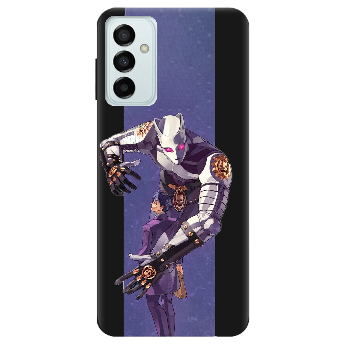 Чохол для Samsung Galaxy M23 5G чорний матовий soft touch Killer Queen JoJo - фото 1 - Чохли для телефонів