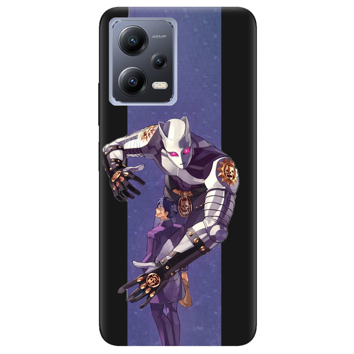 Чохол для Xiaomi Redmi Note 12 5G чорний матовий soft touch Killer Queen JoJo - фото 1 - Чохли для телефонів