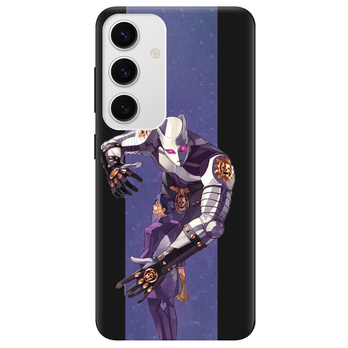 Чехол для Samsung Galaxy S25 Plus черный матовый soft touch Killer Queen JoJo - фото 1 Чехол для Samsung Galaxy S25 Plus черный матовый soft touch Killer Queen JoJo - фото 1 - Чехлы для телефонов