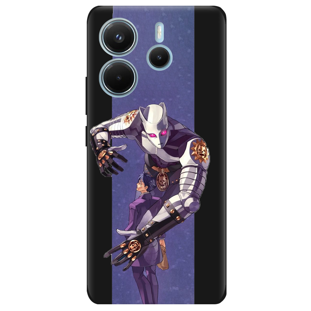 Чохол для Xiaomi Redmi Note 14 4G чорний матовий soft touch Killer Queen JoJo - фото 1 - Чохли для телефонів