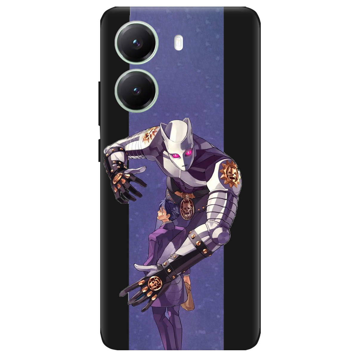 Чехол для Xiaomi Poco X7 Pro черный матовый soft touch Killer Queen JoJo - фото 1 - Чехлы для телефонов