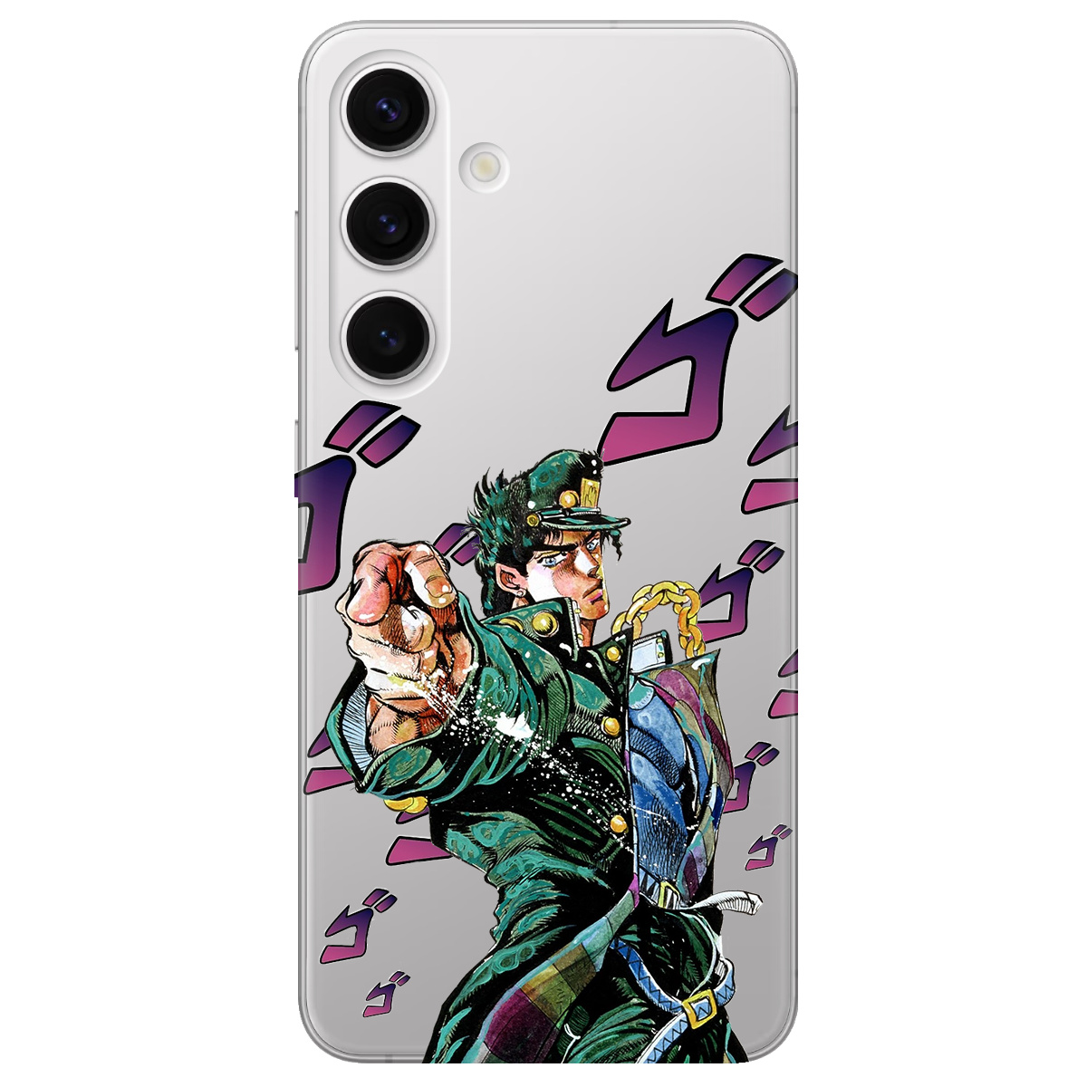 Чехол для Samsung Galaxy S25 Plus прозрачный Джоджо - фото 1 - Чехлы для телефонов