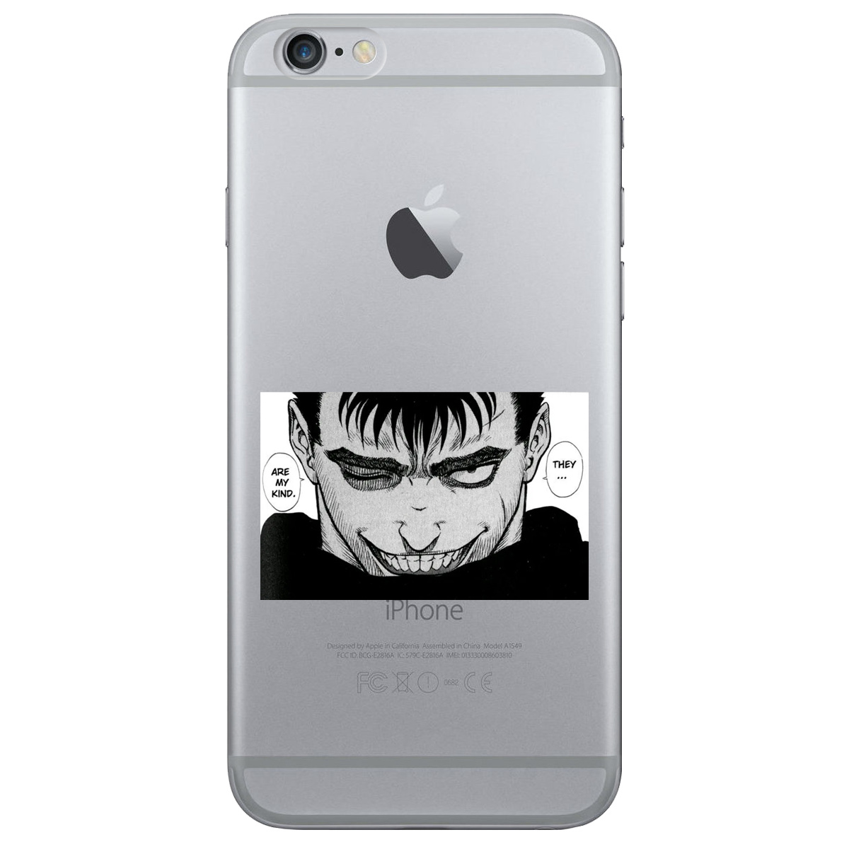Чохол для Apple iPhone 6 Plus / 6S Plus прозорий Ґатс Берсерк Berserk - фото 1 - Чохли для телефонів