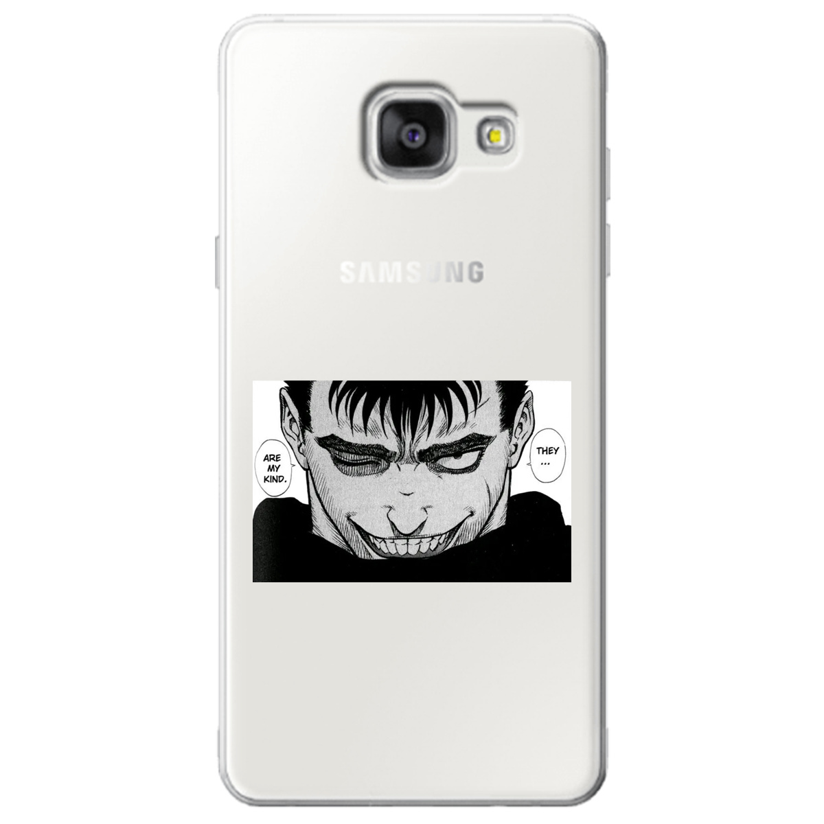 Чехол для Samsung Galaxy A5 2016 прозрачный Гатс Берсерк Berserk - фото 1 - Чехлы для телефонов