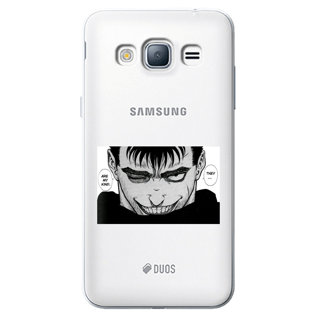 Чохол для Samsung Galaxy J3 2016 прозорий Ґатс Берсерк Berserk - фото 1 Чохол для Samsung Galaxy J3 2016 прозорий Ґатс Берсерк Berserk - фото 1 - Чохли для телефонів