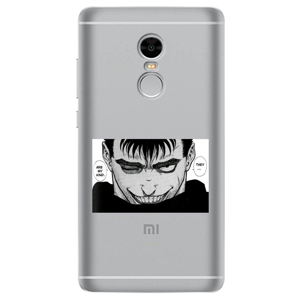 Чохол для Xiaomi Redmi Note 4 прозорий Ґатс Берсерк Berserk - фото 1 Чохол для Xiaomi Redmi Note 4 прозорий Ґатс Берсерк Berserk - фото 1 - Чохли для телефонів