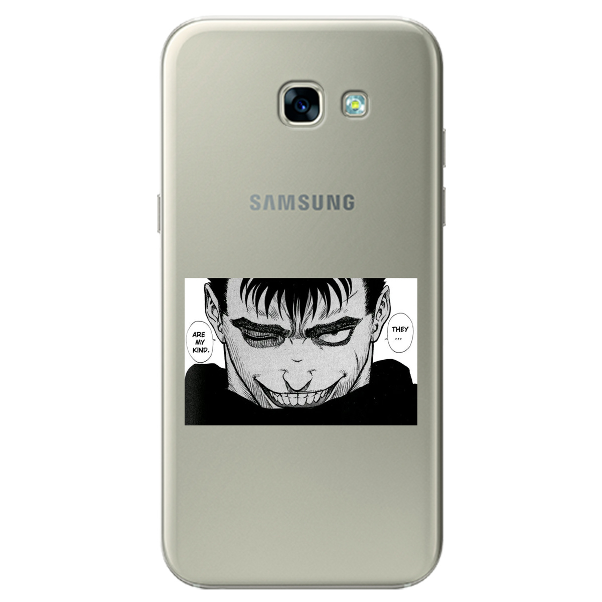 Чехол для Samsung Galaxy A5 2017 прозрачный Гатс Берсерк Berserk - фото 1 Чехол для Samsung Galaxy A5 2017 прозрачный Гатс Берсерк Berserk - фото 1 - Чехлы для телефонов