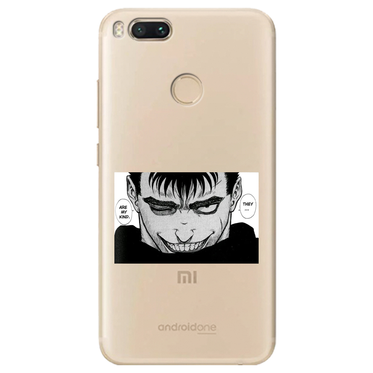 Чехол для Xiaomi Mi A1 прозрачный Гатс Берсерк Berserk - фото 1 Чехол для Xiaomi Mi A1 прозрачный Гатс Берсерк Berserk - фото 1 - Чехлы для телефонов