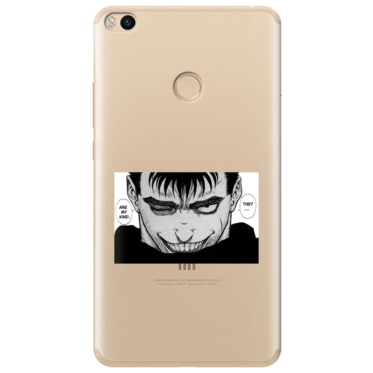 Чохол для Xiaomi Mi Max 2 прозорий Ґатс Берсерк Berserk - фото 1 - Чохли для телефонів