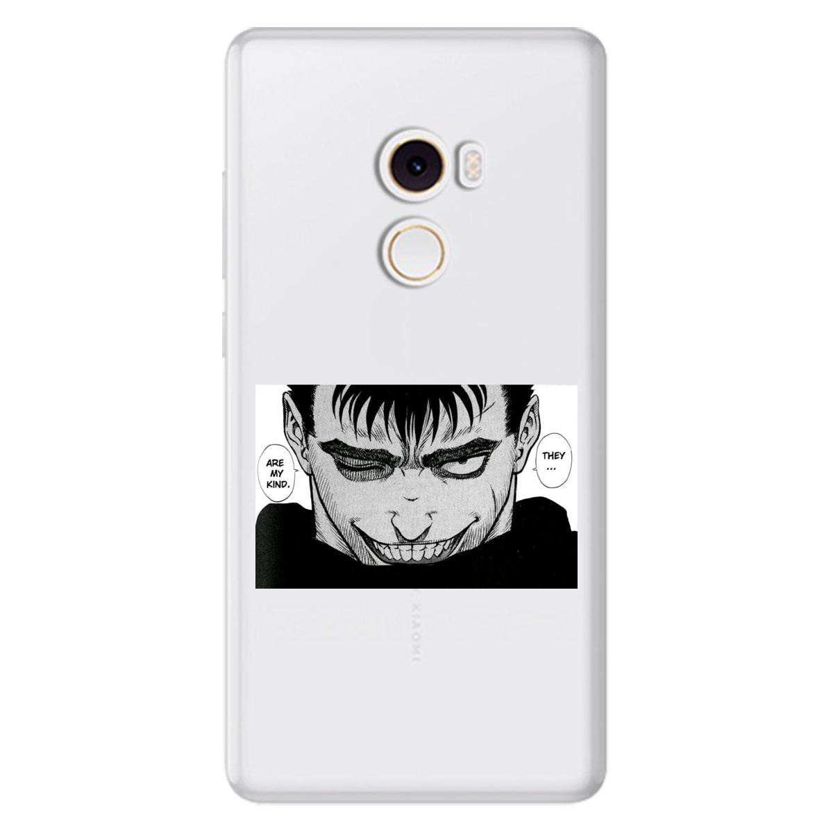 Чохол для Xiaomi Mi Mix 2 прозорий Ґатс Берсерк Berserk - фото 1 - Чохли для телефонів