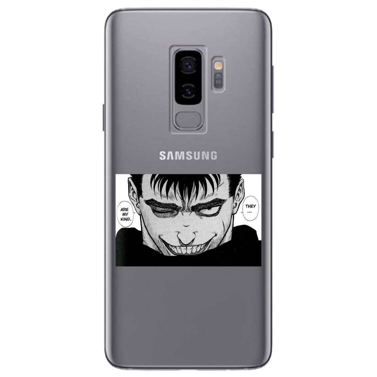 Чехол для Samsung Galaxy S9 Plus прозрачный Гатс Берсерк Berserk - фото 1 - Чехлы для телефонов
