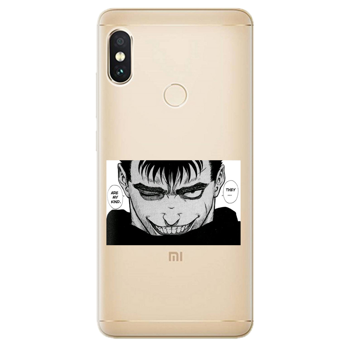 Чохол для Xiaomi Redmi Note 5 прозорий Ґатс Берсерк Berserk - фото 1 - Чохли для телефонів
