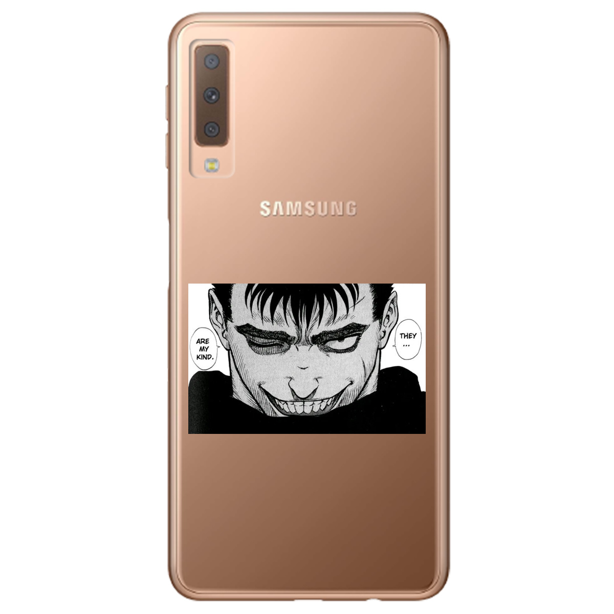 Чохол для Samsung Galaxy A7 2018 прозорий Ґатс Берсерк Berserk - фото 1 - Чохли для телефонів