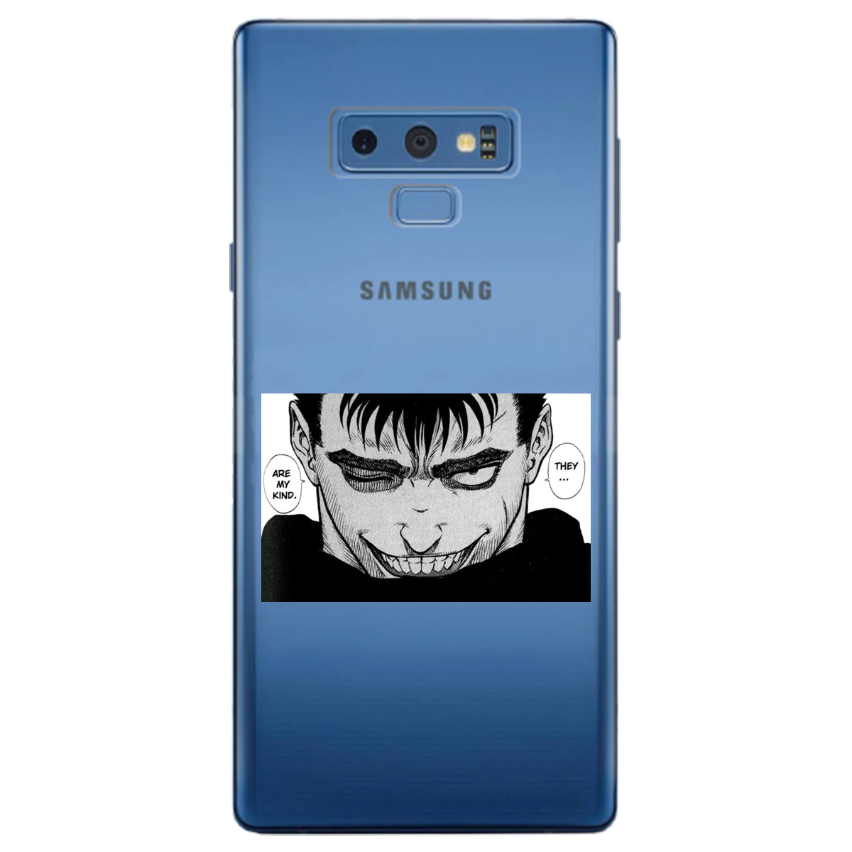 Чехол для Samsung Galaxy Note 9 прозрачный Гатс Берсерк Berserk - фото 1 - Чехлы для телефонов