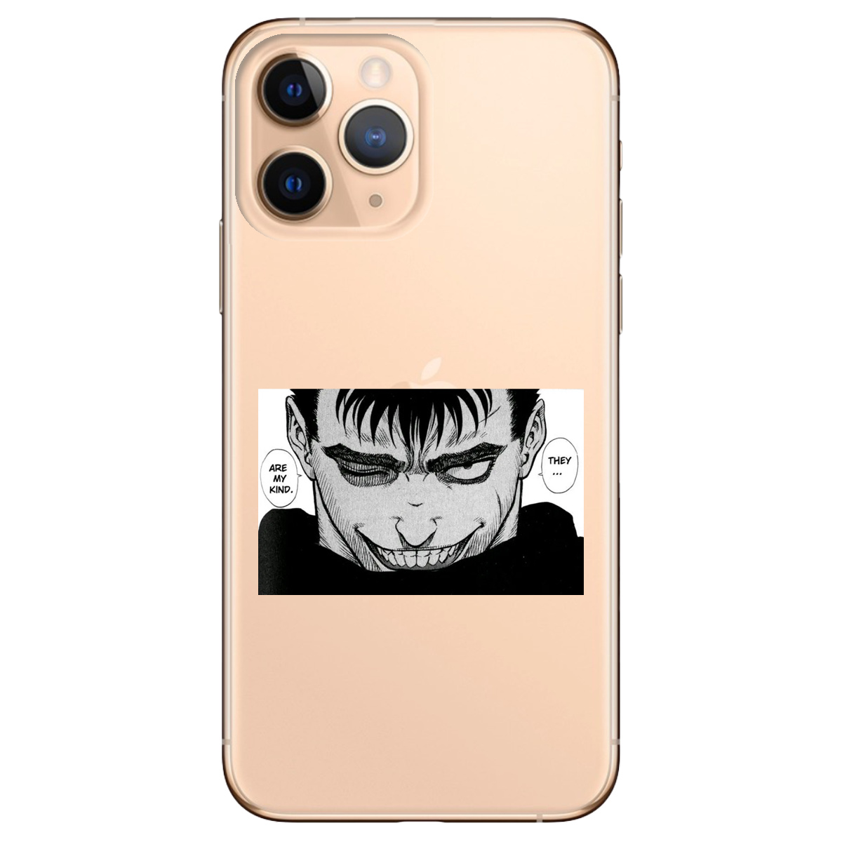 Чехол для Apple iPhone 11 Pro прозрачный Гатс Берсерк Berserk - фото 1 - Чехлы для телефонов