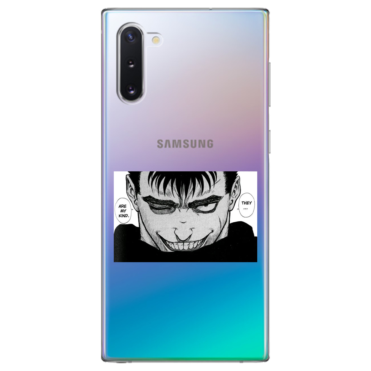 Чохол для Samsung Galaxy Note 10 прозорий Ґатс Берсерк Berserk - фото 1 - Чохли для телефонів