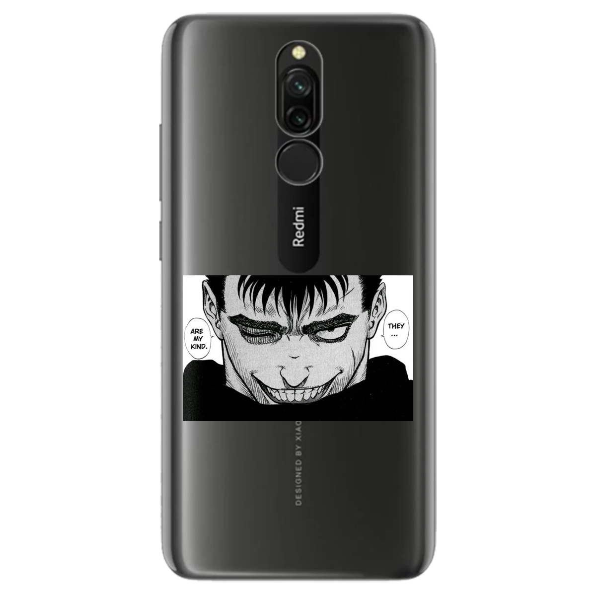 Чехол для Xiaomi Redmi 8 прозрачный Гатс Берсерк Berserk - фото 1 - Чехлы для телефонов