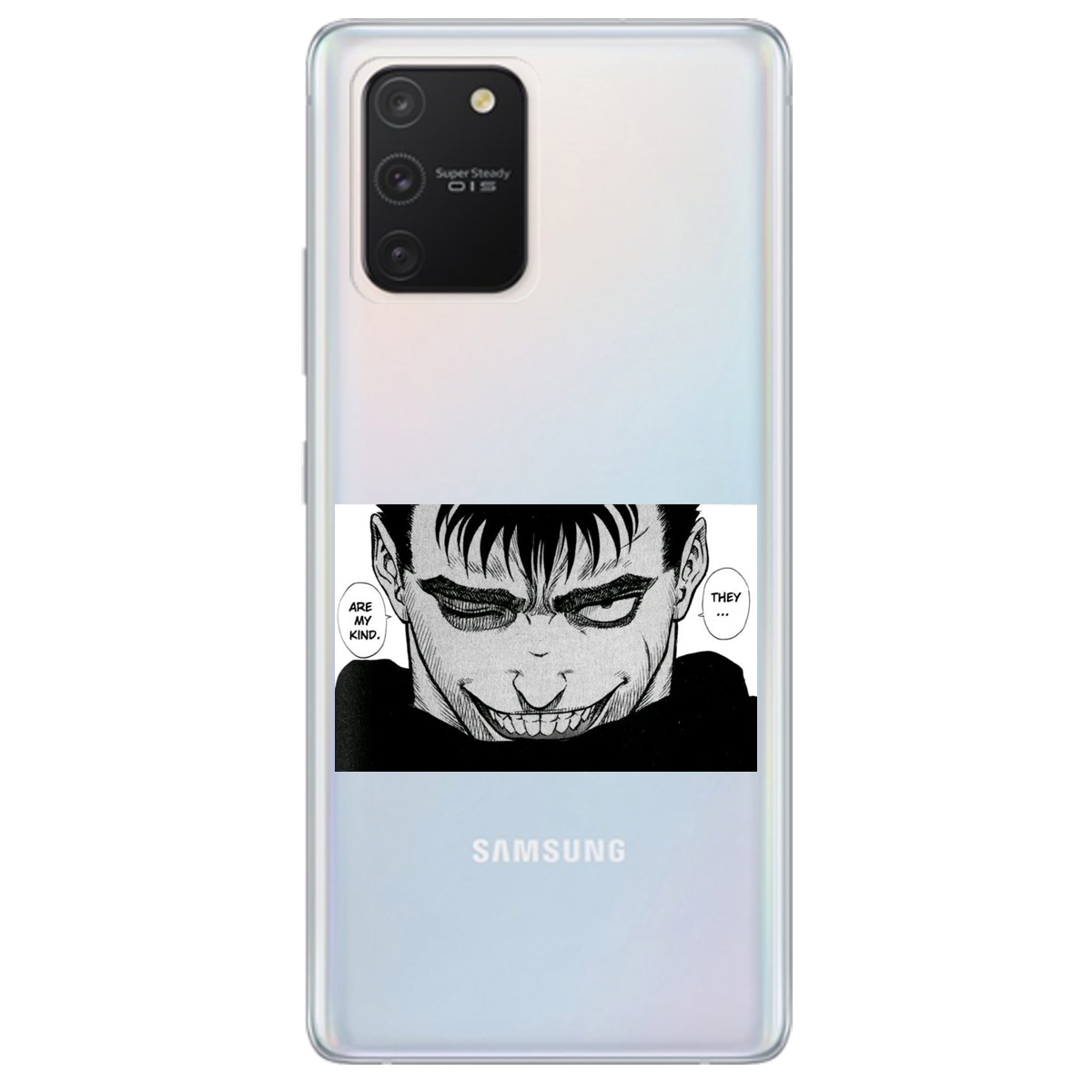 Чехол для Samsung Galaxy S10 Lite прозрачный Гатс Берсерк Berserk - фото 1 Чехол для Samsung Galaxy S10 Lite прозрачный Гатс Берсерк Berserk - фото 1 - Чехлы для телефонов