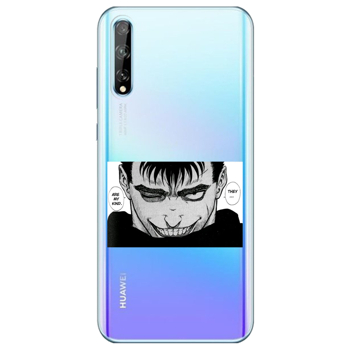 Чохол для Huawei P Smart S прозорий Ґатс Берсерк Berserk - фото 1 Чохол для Huawei P Smart S прозорий Ґатс Берсерк Berserk - фото 1 - Чохли для телефонів