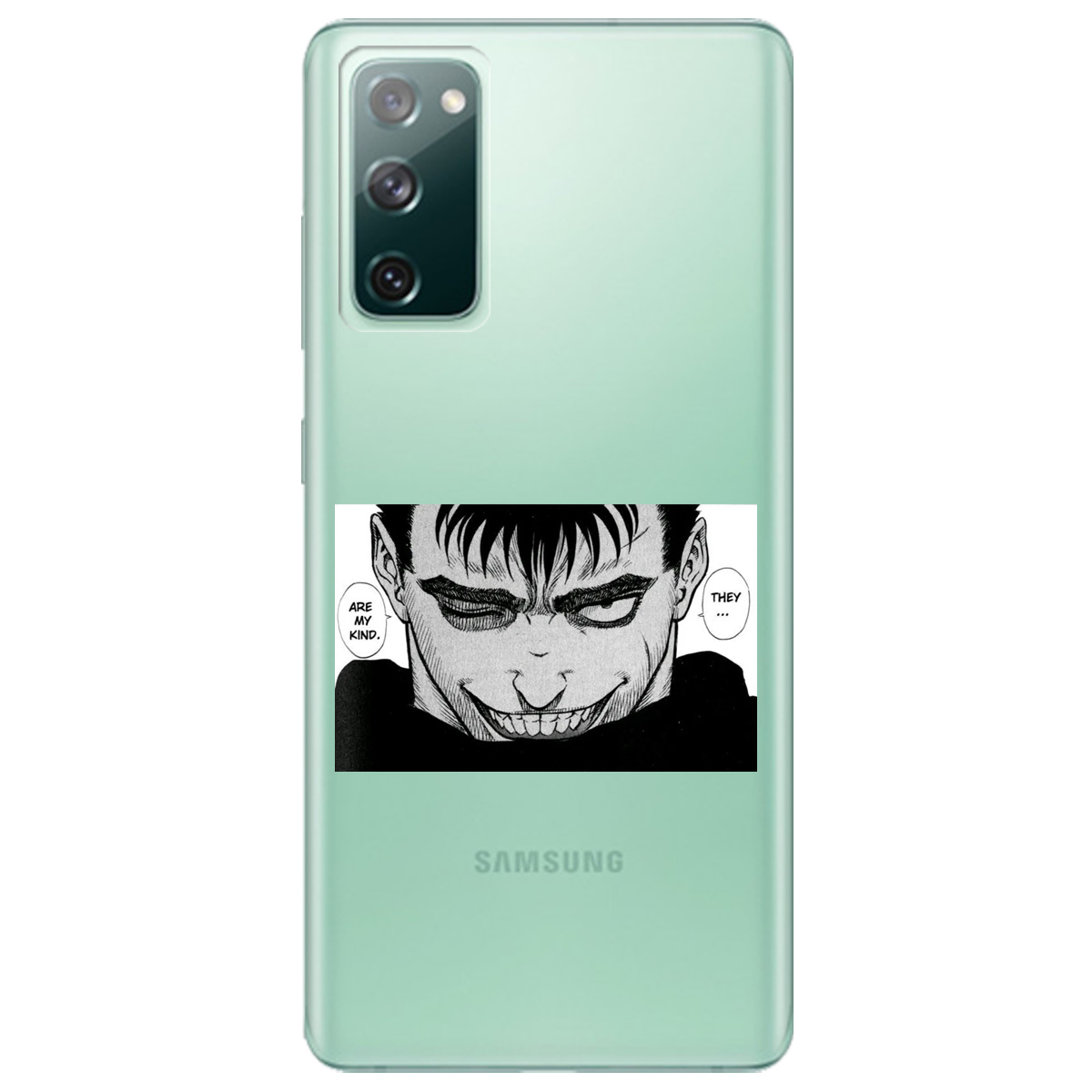 Чехол для Samsung Galaxy S20 FE прозрачный Гатс Берсерк Berserk - фото 1 - Чехлы для телефонов
