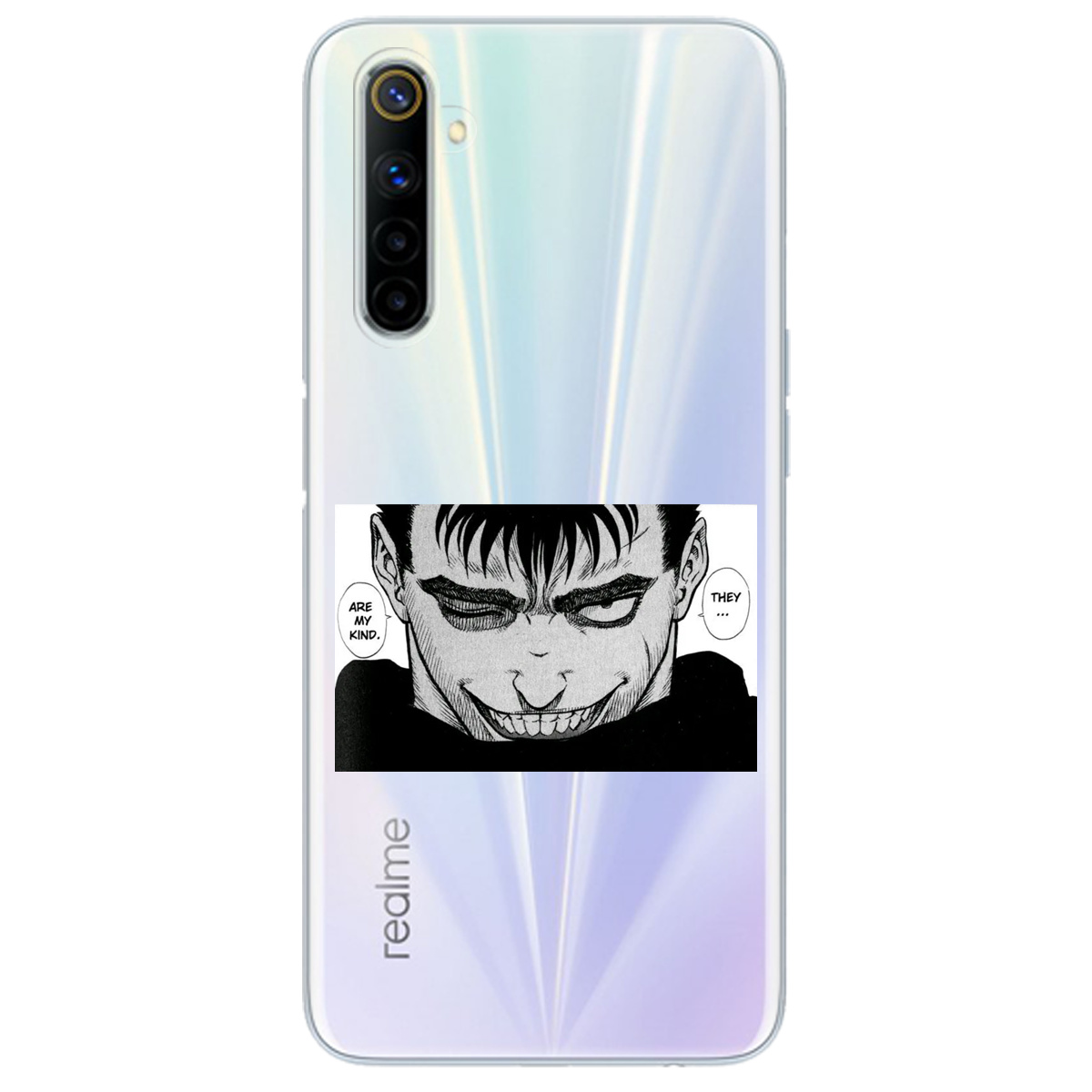 Чохол для Realme 6 прозорий Ґатс Берсерк Berserk - фото 1 - Чохли для телефонів