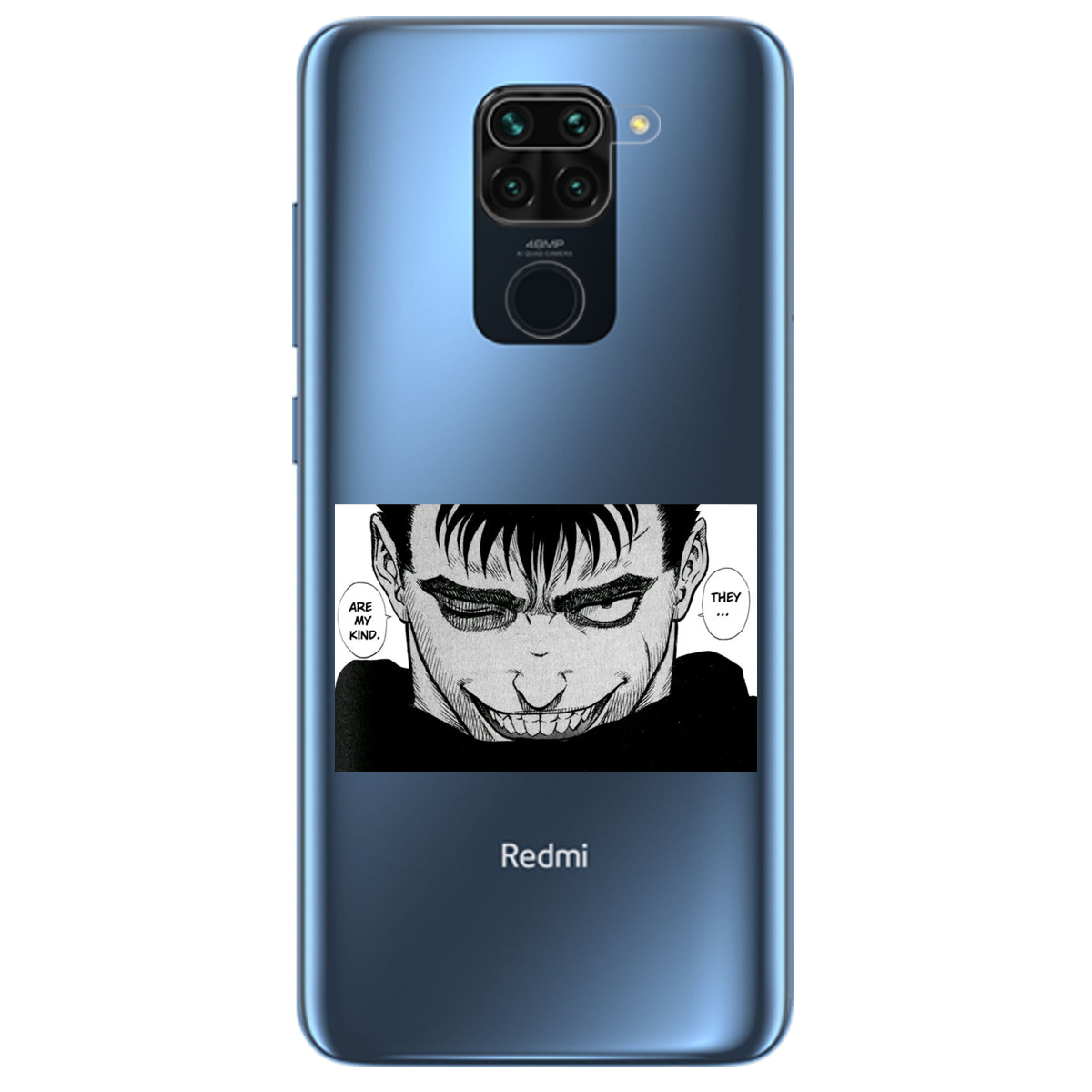 Чехол для Xiaomi Redmi Note 9 прозрачный Гатс Берсерк Berserk - фото 1 - Чехлы для телефонов