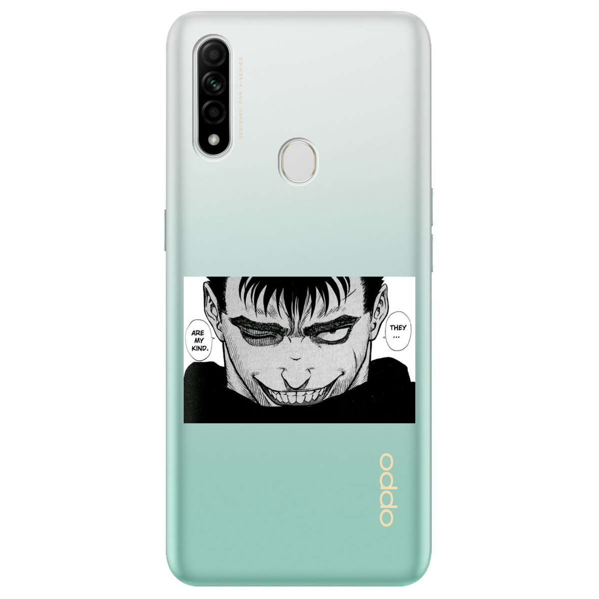 Чохол для Oppo A31 прозорий Ґатс Берсерк Berserk - фото 1 Чохол для Oppo A31 прозорий Ґатс Берсерк Berserk - фото 1 - Чохли для телефонів