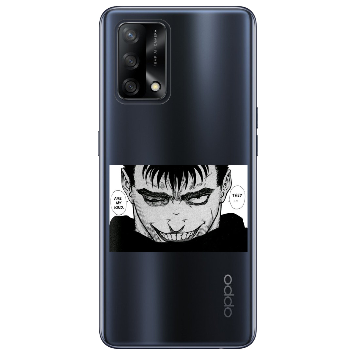 Чохол для Oppo A74 4G прозорий Ґатс Берсерк Berserk - фото 1 - Чохли для телефонів