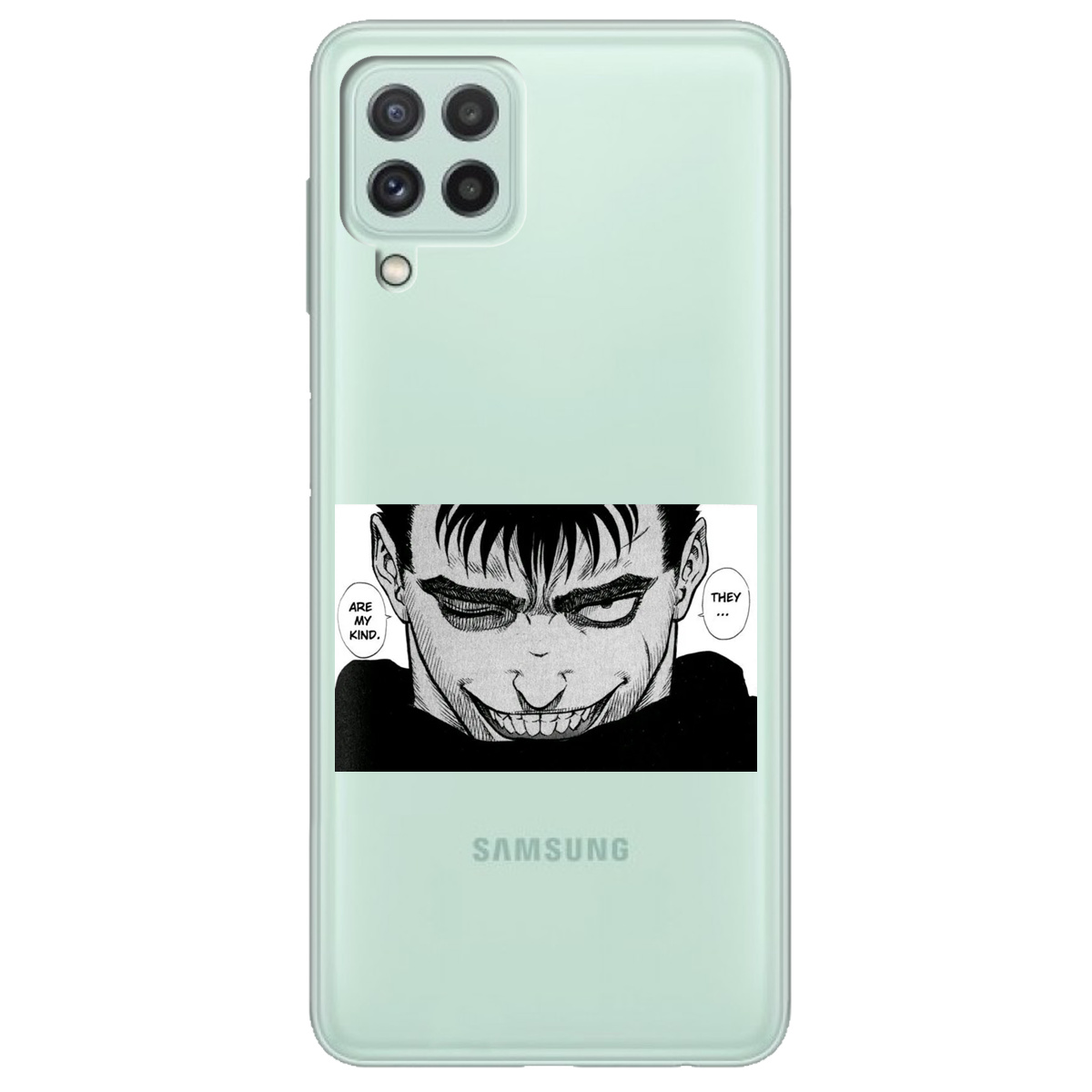 Чехол для Samsung Galaxy M22 прозрачный Гатс Берсерк Berserk - фото 1 - Чехлы для телефонов