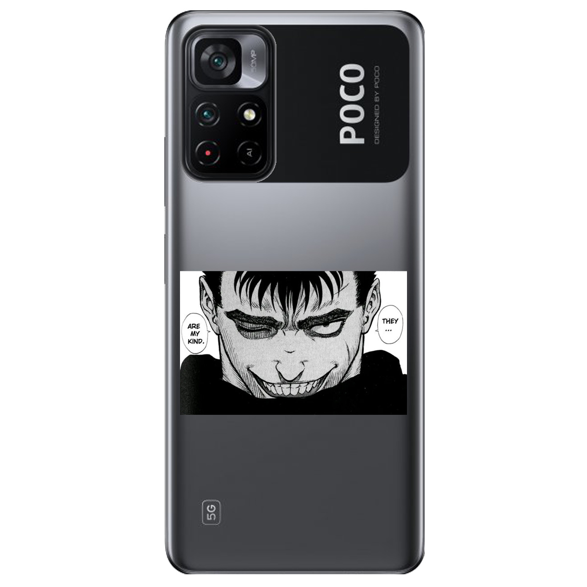 Чохол для Xiaomi Poco M4 Pro 5G прозорий Ґатс Берсерк Berserk - фото 1 Чохол для Xiaomi Poco M4 Pro 5G прозорий Ґатс Берсерк Berserk - фото 1 - Чохли для телефонів