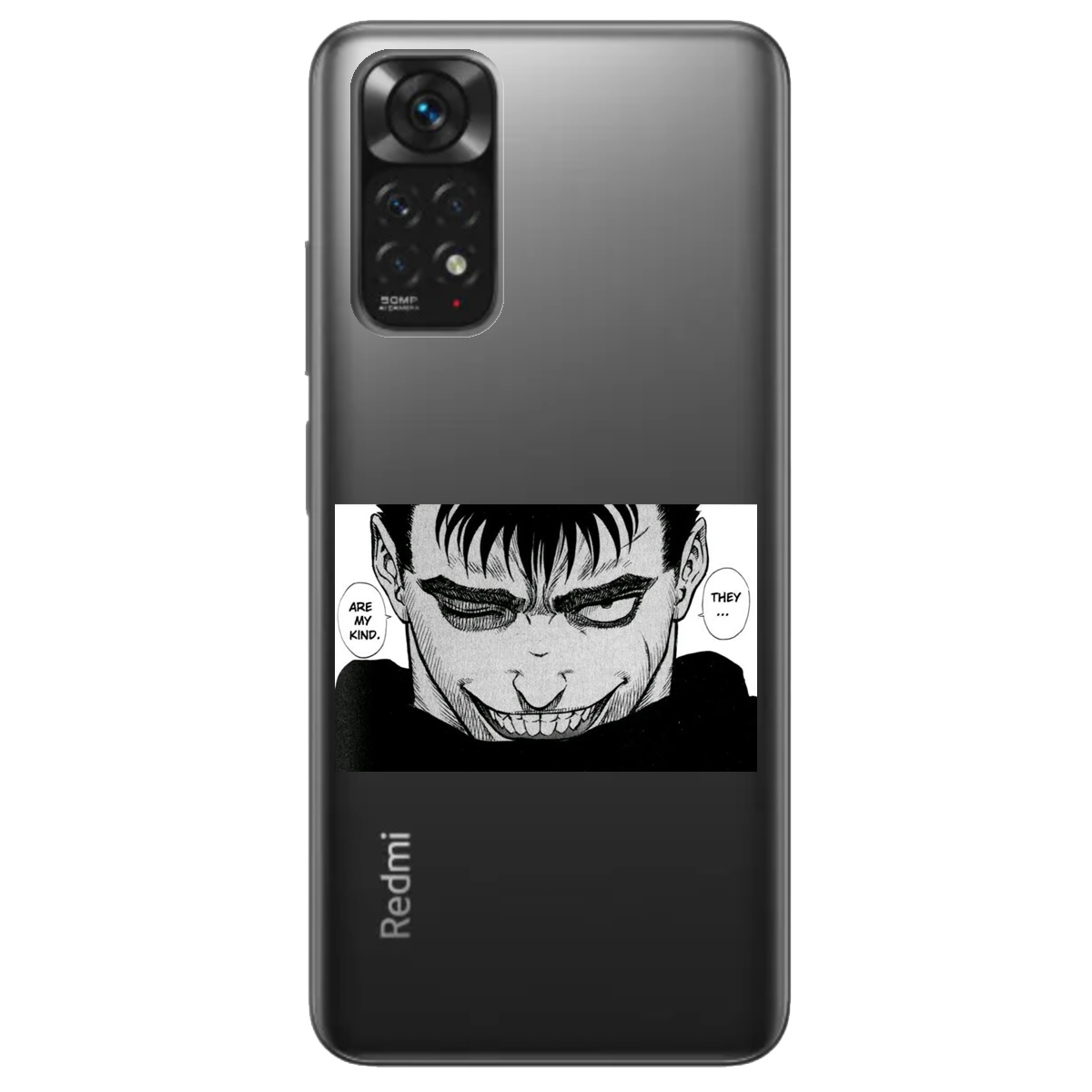 Чохол для Xiaomi Redmi Note 11s прозорий Ґатс Берсерк Berserk - фото 1 - Чохли для телефонів
