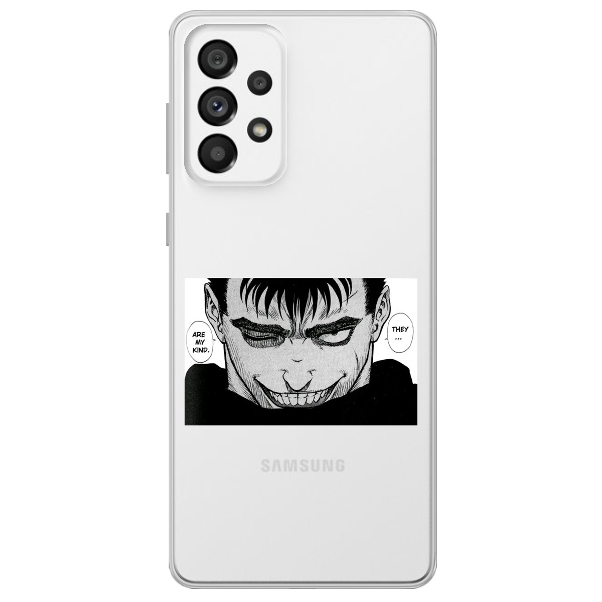 Чехол для Samsung Galaxy A73 прозрачный Гатс Берсерк Berserk - фото 1 - Чехлы для телефонов