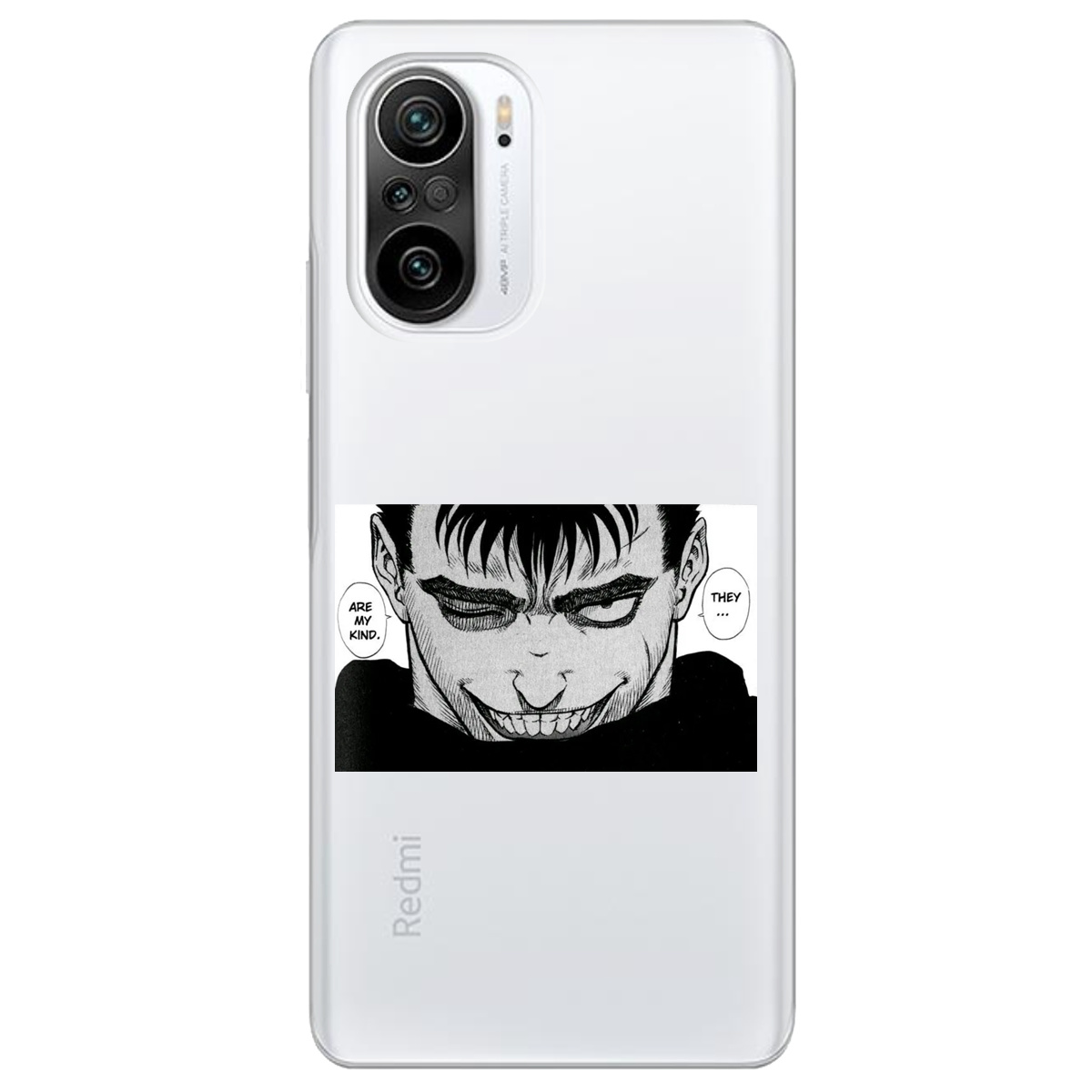 Чохол для Xiaomi Poco F3 прозорий Ґатс Берсерк Berserk - фото 1 Чохол для Xiaomi Poco F3 прозорий Ґатс Берсерк Berserk - фото 1 - Чохли для телефонів