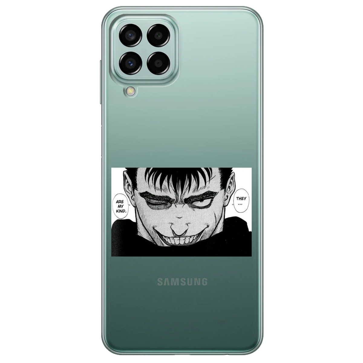 Чехол для Samsung Galaxy M33 5G прозрачный Гатс Берсерк Berserk - фото 1 - Чехлы для телефонов