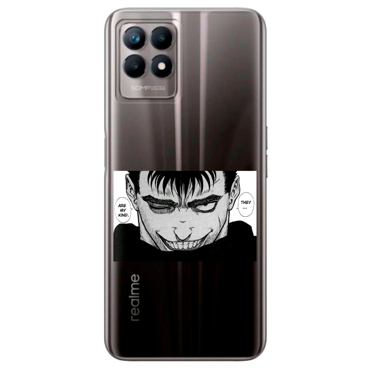 Чохол для Realme 8i прозорий Ґатс Берсерк Berserk - фото 1 - Чохли для телефонів