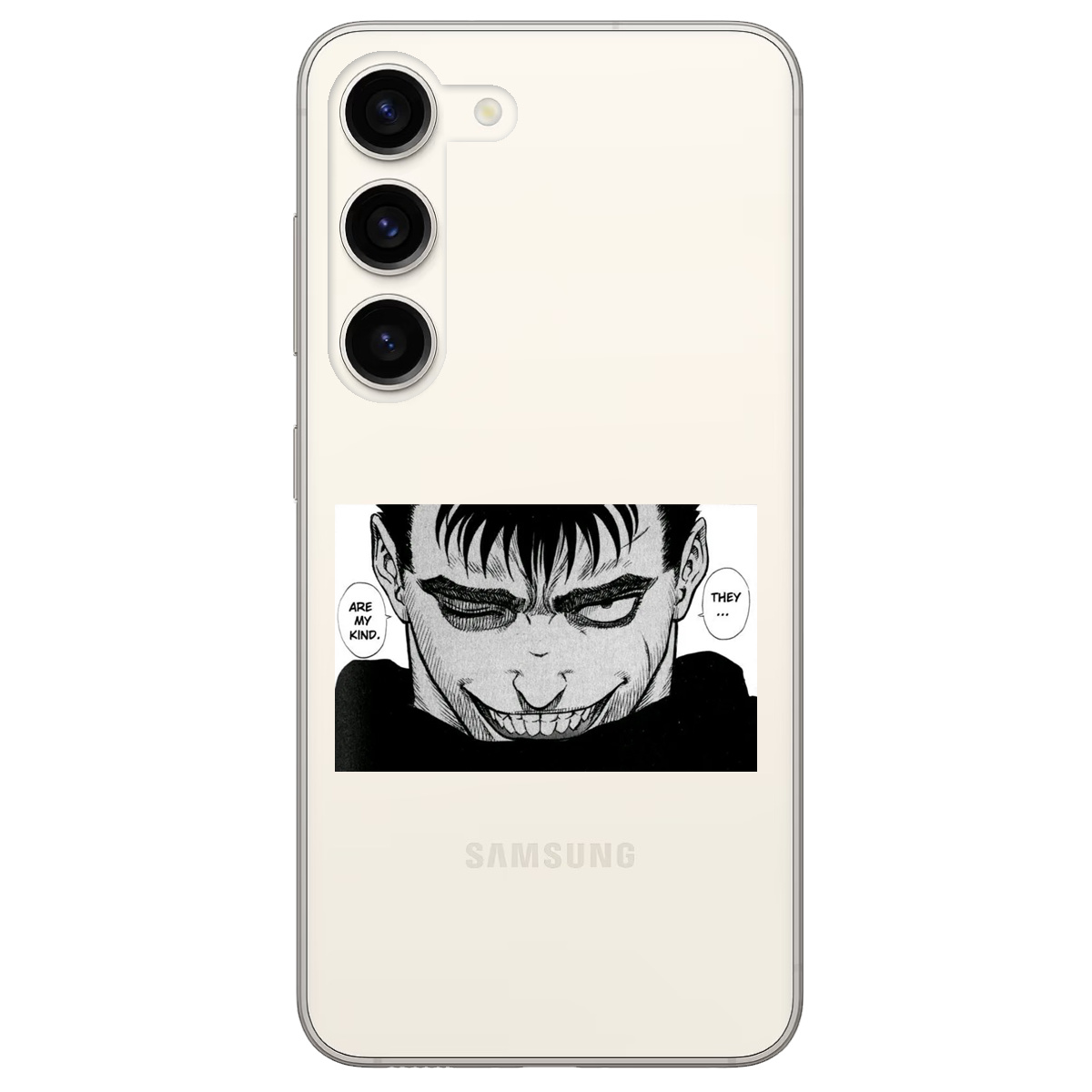 Чехол для Samsung Galaxy S23 Plus прозрачный Гатс Берсерк Berserk - фото 1 - Чехлы для телефонов