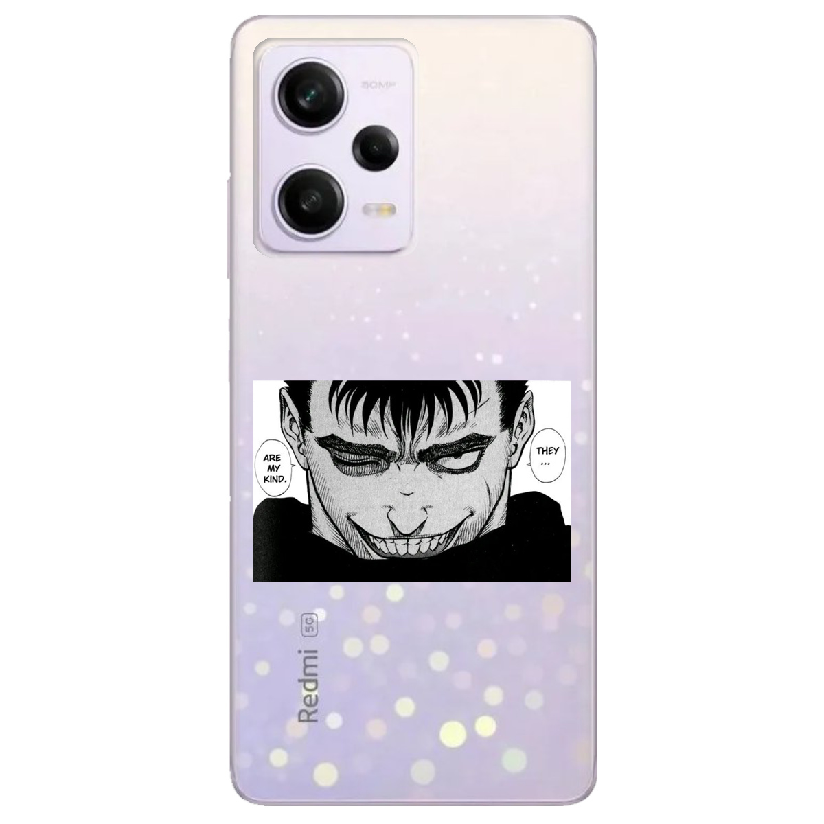 Чехол для Xiaomi Poco X5 Pro 5G прозрачный Гатс Берсерк Berserk - фото 1 - Чехлы для телефонов