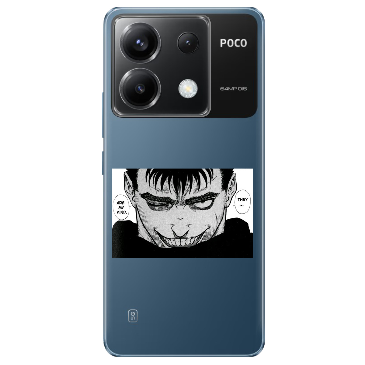 Чохол для Xiaomi Redmi Note 13 Pro 5G прозорий Ґатс Берсерк Berserk - фото 1 - Чохли для телефонів