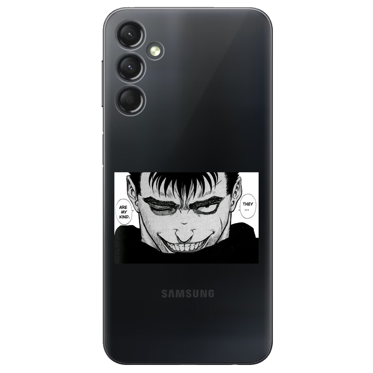 Чехол для Samsung Galaxy A25 прозрачный Гатс Берсерк Berserk - фото 1 - Чехлы для телефонов
