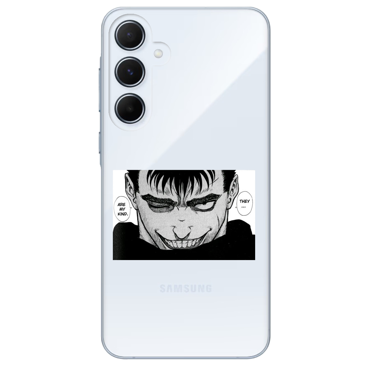Чохол для Samsung Galaxy A55 прозорий Ґатс Берсерк Berserk - фото 1 Чохол для Samsung Galaxy A55 прозорий Ґатс Берсерк Berserk - фото 1 - Чохли для телефонів