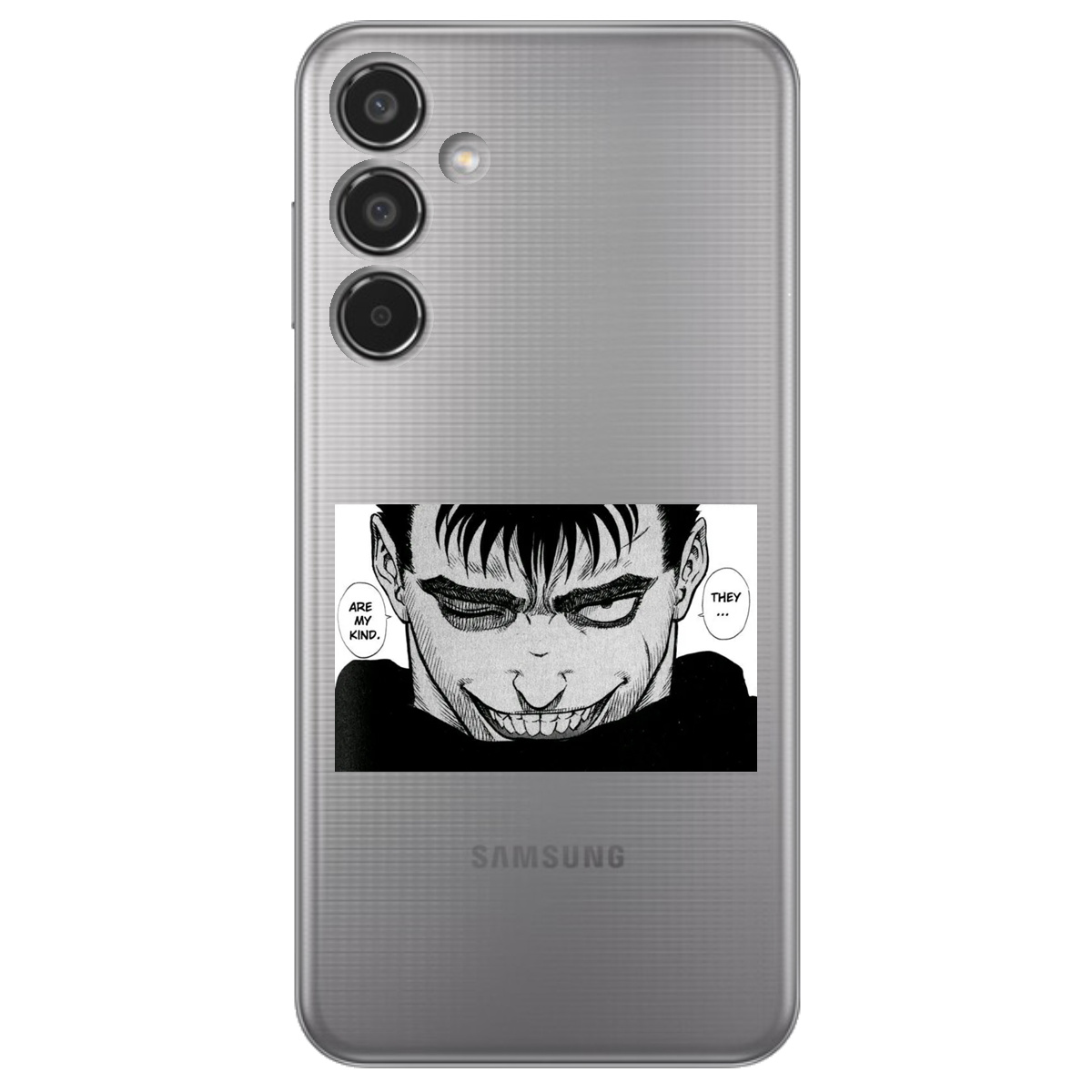 Чехол для Samsung Galaxy M35 5G прозрачный Гатс Берсерк Berserk - фото 1 - Чехлы для телефонов