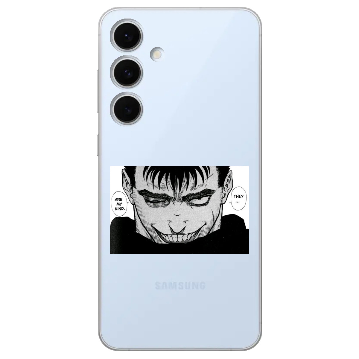 Чехол для Samsung Galaxy S24 FE прозрачный Гатс Берсерк Berserk - фото 1 Чехол для Samsung Galaxy S24 FE прозрачный Гатс Берсерк Berserk - фото 1 - Чехлы для телефонов