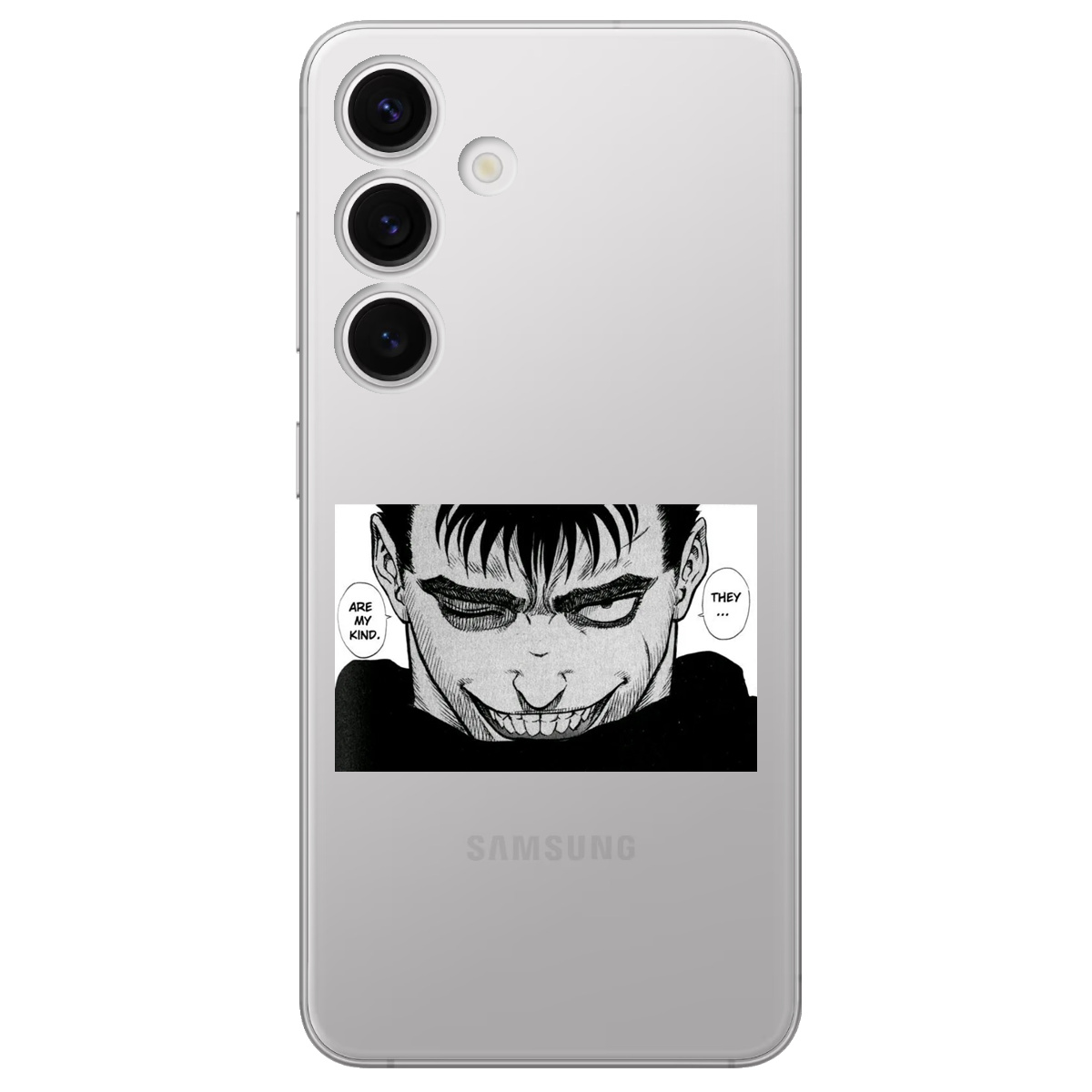 Чехол для Samsung Galaxy S25 прозрачный Гатс Берсерк Berserk - фото 1 Чехол для Samsung Galaxy S25 прозрачный Гатс Берсерк Berserk - фото 1 - Чехлы для телефонов